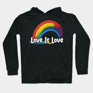 Prideful Skies LGBTQ gay pride Rainbow Colored Design Hoodie